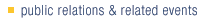 public relations & related events